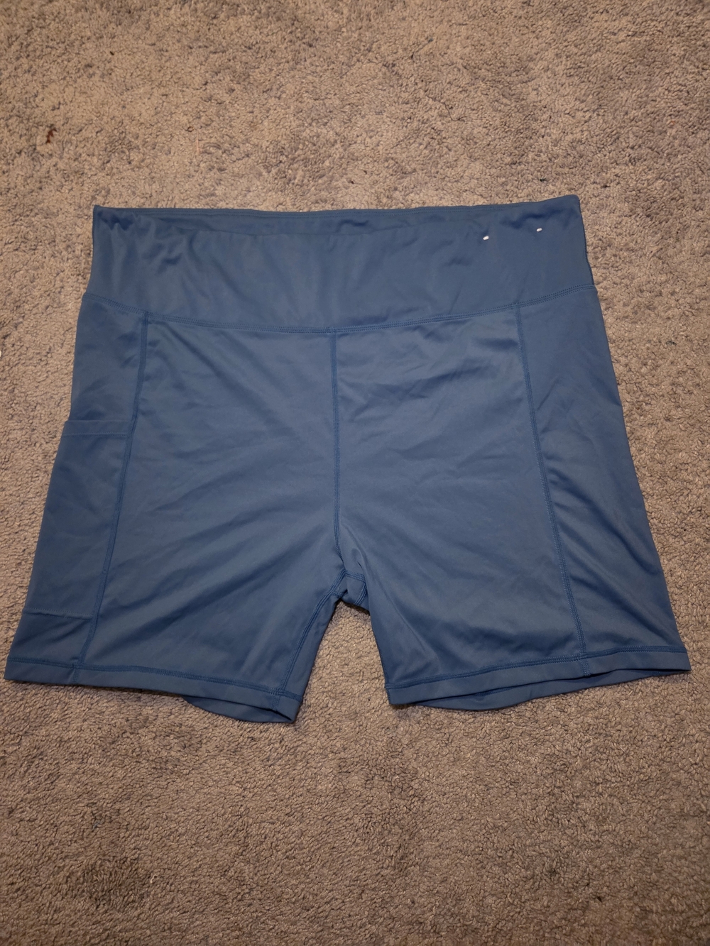 Women's Athletic High-Waist Performance Shorts - Blue